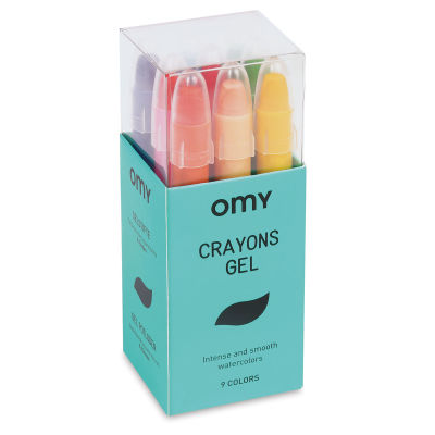 OMY Gel Crayon Set, in packaging