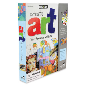 SpiceBox Kits for Kids Create Art Like Famous Artists Kit (Front of packaging, Angled)