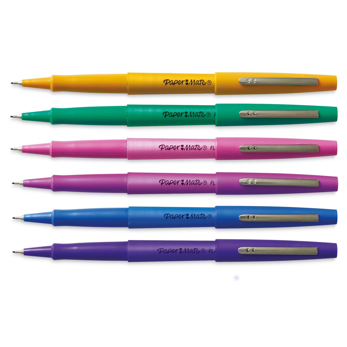 Paper Mate Flair Guard Pens - Vivid Colors, Medium Tip, Set of 16