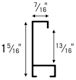 Nielsen Metal Frame Section Style 117 dimensions