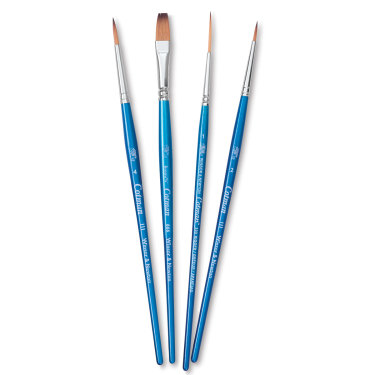 Winsor & Newton Cotman Watercolor Brush Set - Set A, Set of 4, Short Handle