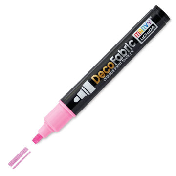 Marvy Uchida DecoFabric Opaque Paint Marker - Fluorescent Pink, Medium Tip