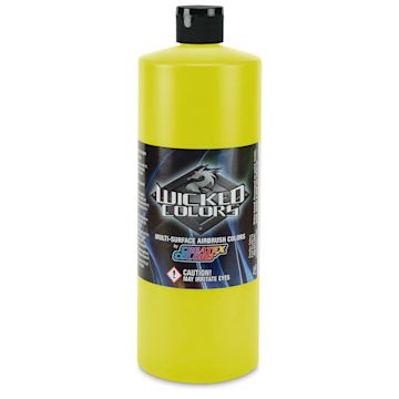 Open in modal - Createx Wicked Colors Airbrush Color - 32 oz, Fluorescent Yellow