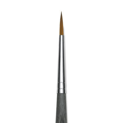 Da Vinci Colineo Synthetic Kolinsky Sable Brush - Round, Size 2, Short Handle (close-up)