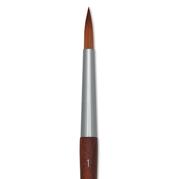 Open in modal - Raphaël Precision Mini Brush - Round, Short Handle, Size 1, close-up