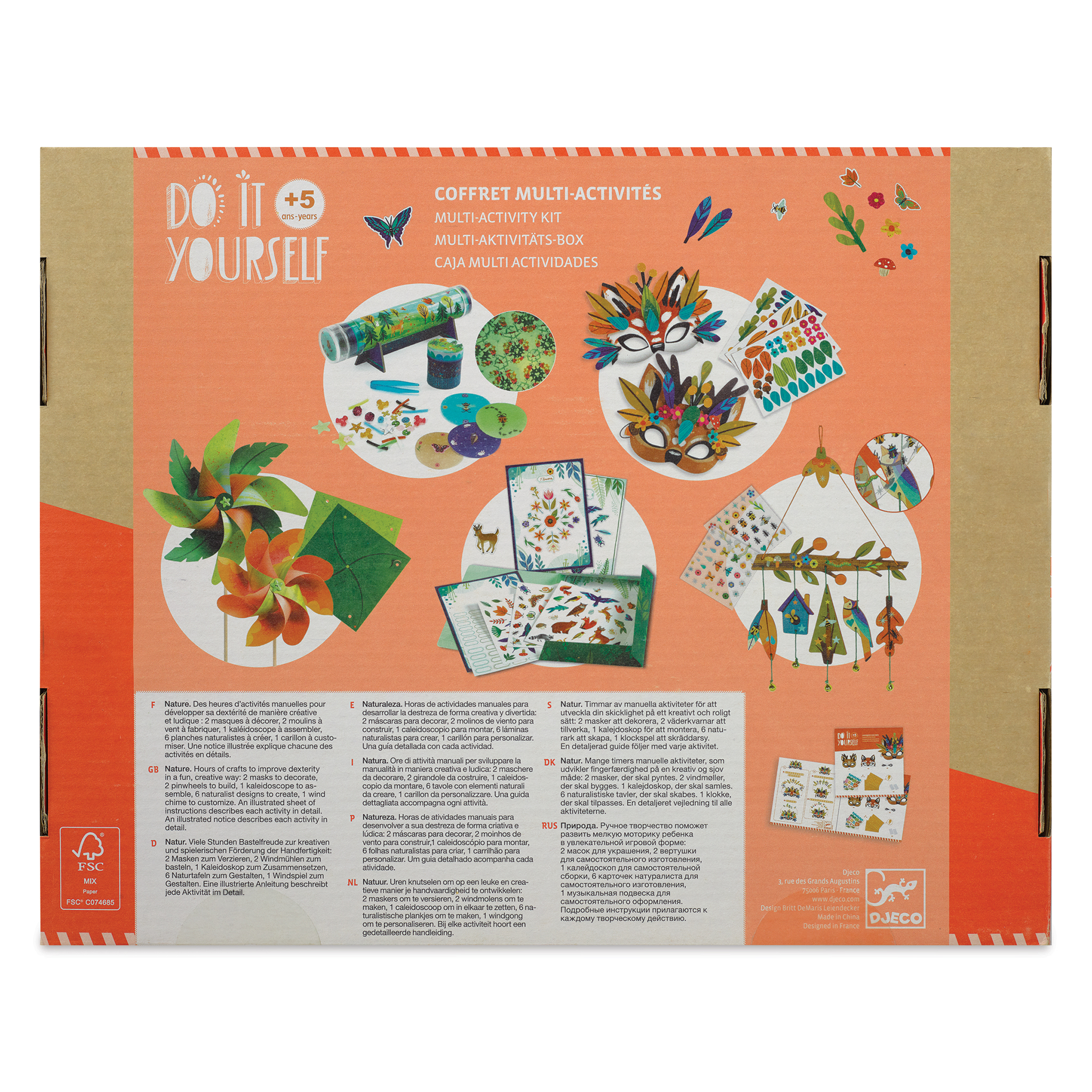 Djeco Flower Box Multi-Activity Craft Kit at New River Art & Fiber