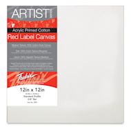 Fredrix Red Label Cotton Canvas - 12" x 12", 3/4" Profile