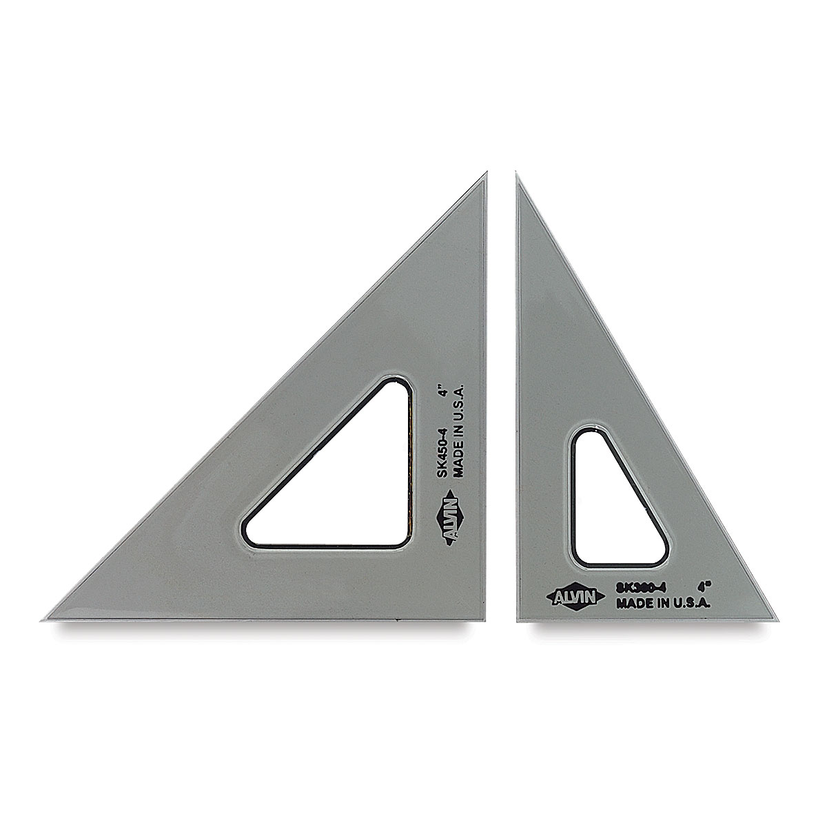 Alvin 12 Academic Transparent Triangle 30°/60° 