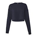 Bella Canvas Cropped Crew Fleece - Navy, Medium