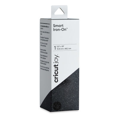 Cricut Joy Smart Iron-On - Glitter Black, 5-1/2" x 19", Roll (In packaging)