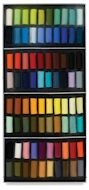 Sennelier Soft Pastels - Set of 80, Assorted Colors, Half Sticks