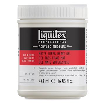 Open in modal - Liquitex Medium - Super Heavy Gel Medium, Matte, 16 oz jar