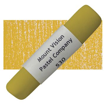 Open in modal - Mount Vision Handmade Pastel - Dirt Yellow Green 530 pastel and swatch