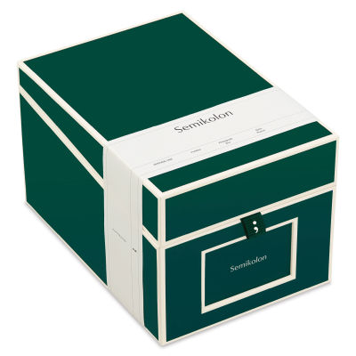 Semikolon Photo Box - Forest Green, Standard (angled top view)