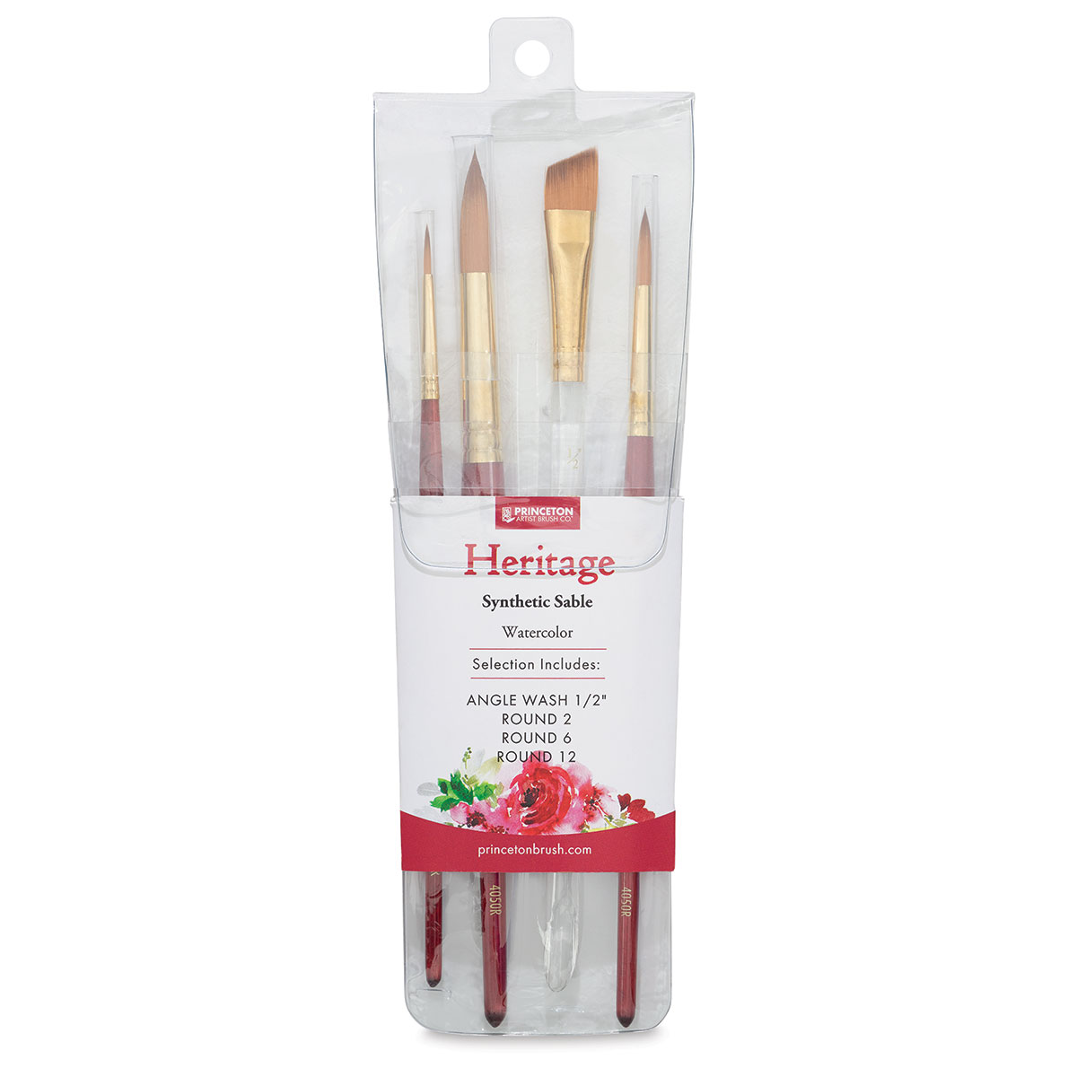 Princeton Heritage Series 4050 Round Synthetic Sable Size 24 Golden Taklon Brush for Watercolor /& Acrylic