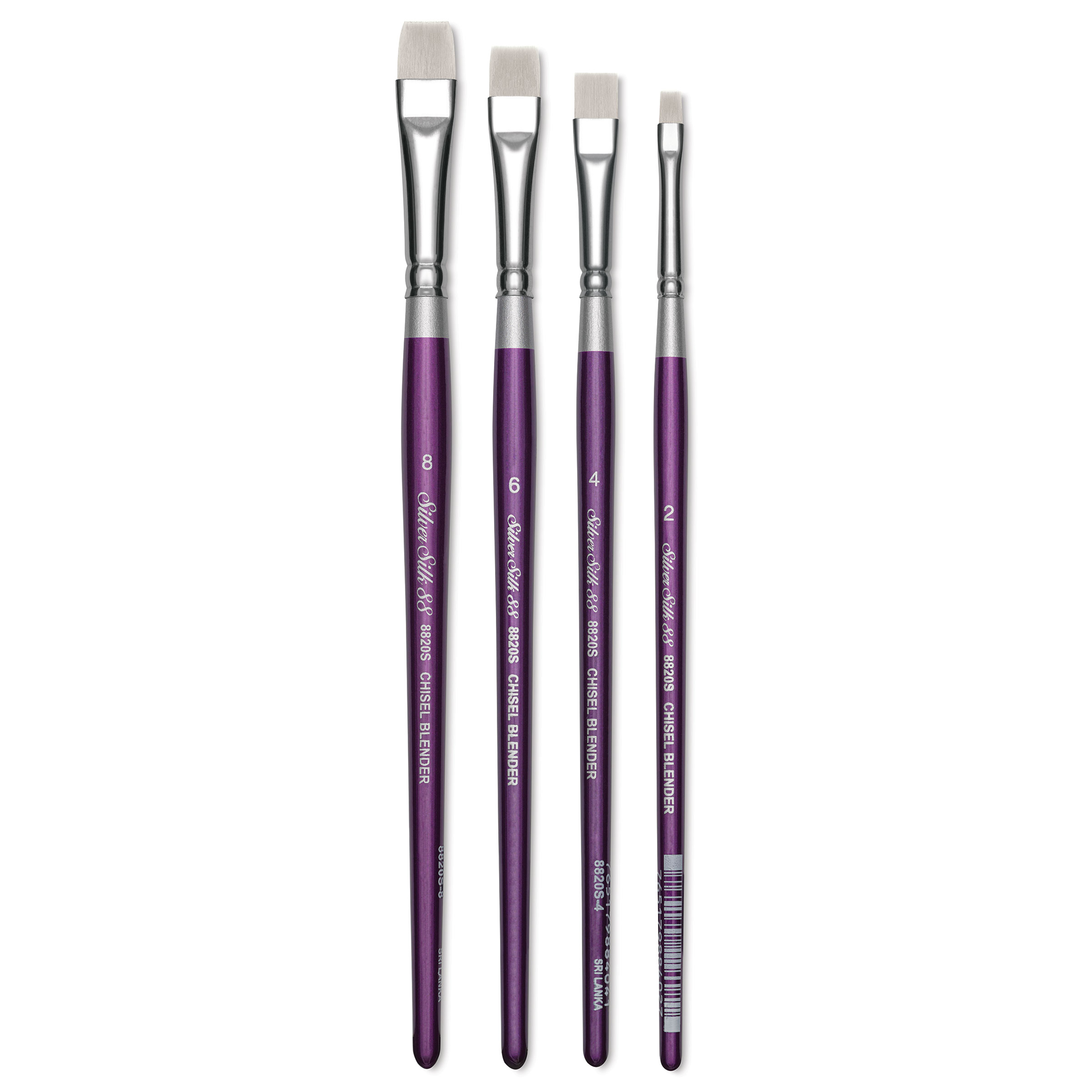 血塗られた刷毛　sanguine brushstroke foil Set of 2 MORILLA Brushes Sable line Pure Red Sable Rounds