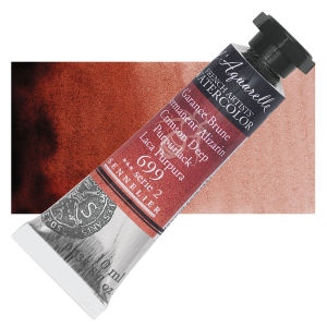 Sennelier French Artists' Watercolor - Permanent Alizarin Crimson Deep, 10 ml, Tube with Swatch
