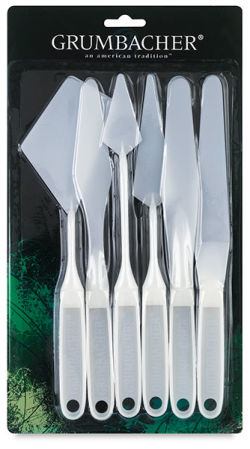 Grumbacher Plastic Palette Knives -  Set of 6
