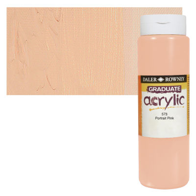 Daler-Rowney Graduate Acrylics - Peach Pink, 500 ml bottle