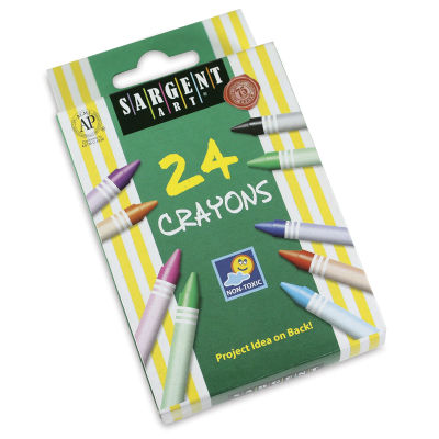 Sargent Crayon Packs - Front of package of 24 colors