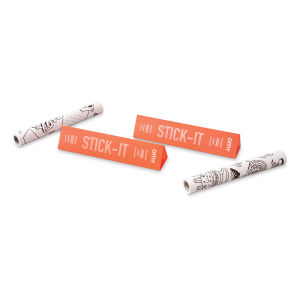 OMY Stick-It Adhesive Memo Art Coloring Roll (two rolls and packaging) 