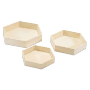 Craft Medley Mini Nesting Trays - Hexagon, Set of 3
