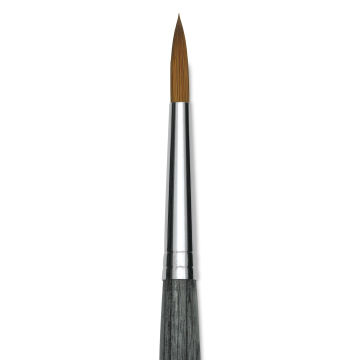 Da Vinci Colineo Synthetic Kolinsky Sable Brush - Round, Size 6, Short Handle (close-up)