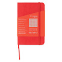 Fabriano EcoQua Plus Stitch-Bound Notebook - Red, 3-1/2" x 5-1/2", Grid