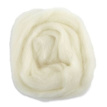 Open in modal - Wistyria Editions 100% Wool Roving - Natural, 36"