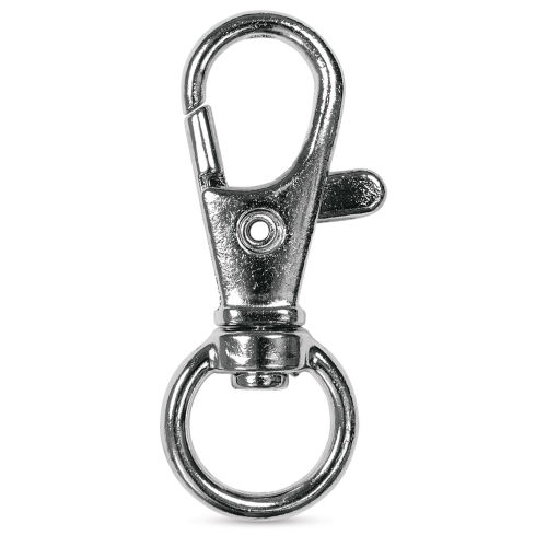Craft Medley Key Ring Clips - Silver, 1.63, Pkg of 5