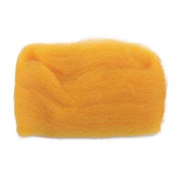 Open in modal - Wistyria Editions 100% Wool Roving - Marigold, 14"