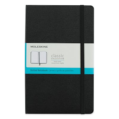 Moleskine Classic Expanded Hardcover Notebook - Dotted, Black, Large, 8 