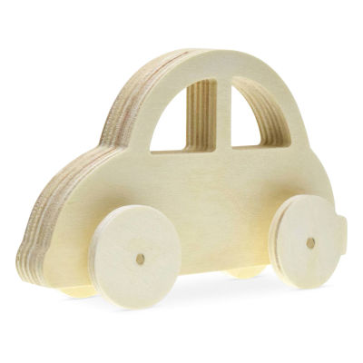 Craft Medley 3D Wood Shape - Car, 5"