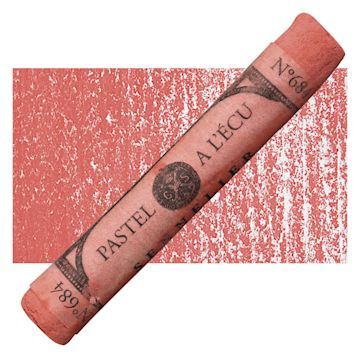 Open in modal - Sennelier Soft Pastel - Helios Red pastel and swatch