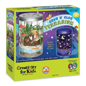 Faber-Castell Creativity for Kids Grow N’ Glow Terrarium (Front of packaging)