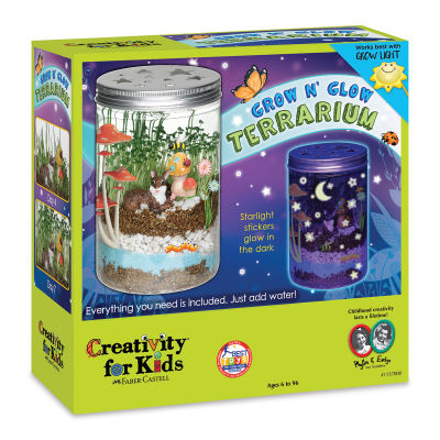 Creativity for Kids Grow N’ Glow Terrarium (Front of packaging)