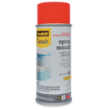 Scotch Spray Mount Artist's Adhesive - 4-1/2 oz Light Duty Adhesive can
