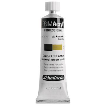 Open in modal - Schmincke Primacryl Professional Acrylic Paint - Natural Green Earth, 35 ml Tube