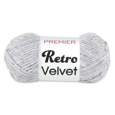 Premier Yarn Retro Velvet Yarn - 10 oz ball of Light Grey Retro Velvet yarn
