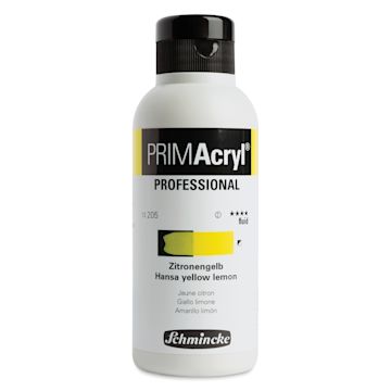 Open in modal - Schmincke Primacryl Professional Fluid Acrylic - Hansa Yellow Lemon, 250 ml bottle