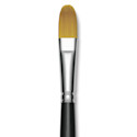 Trekell Synthetic Gold Taklon Brush - Filbert, Long Handle, Size 16