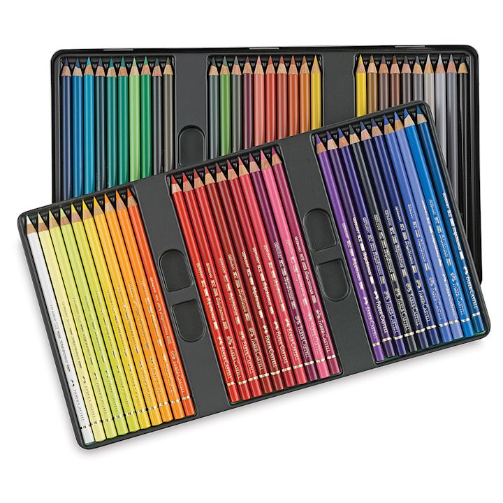 Faber-Castell Polychromos Pencil Set - Assorted Colors, Tin Box, Set of ...