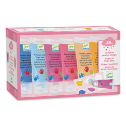 Djeco Finger Paint Tubes - Sweet Set, Set of 6 (In package)
