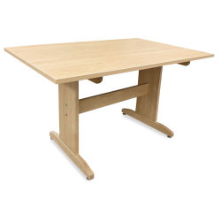 Hann Art Table - 36''H x 60''L x 42''W, Rounded Corner, High Pressure Laminate Top