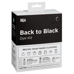 Rit Back to Black Dye Kit - Front view of package