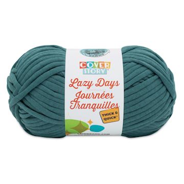 Open in modal - Lion Brand Cover Story Lazy Days Thick & Quick Yarn - Mallard, 125 yards