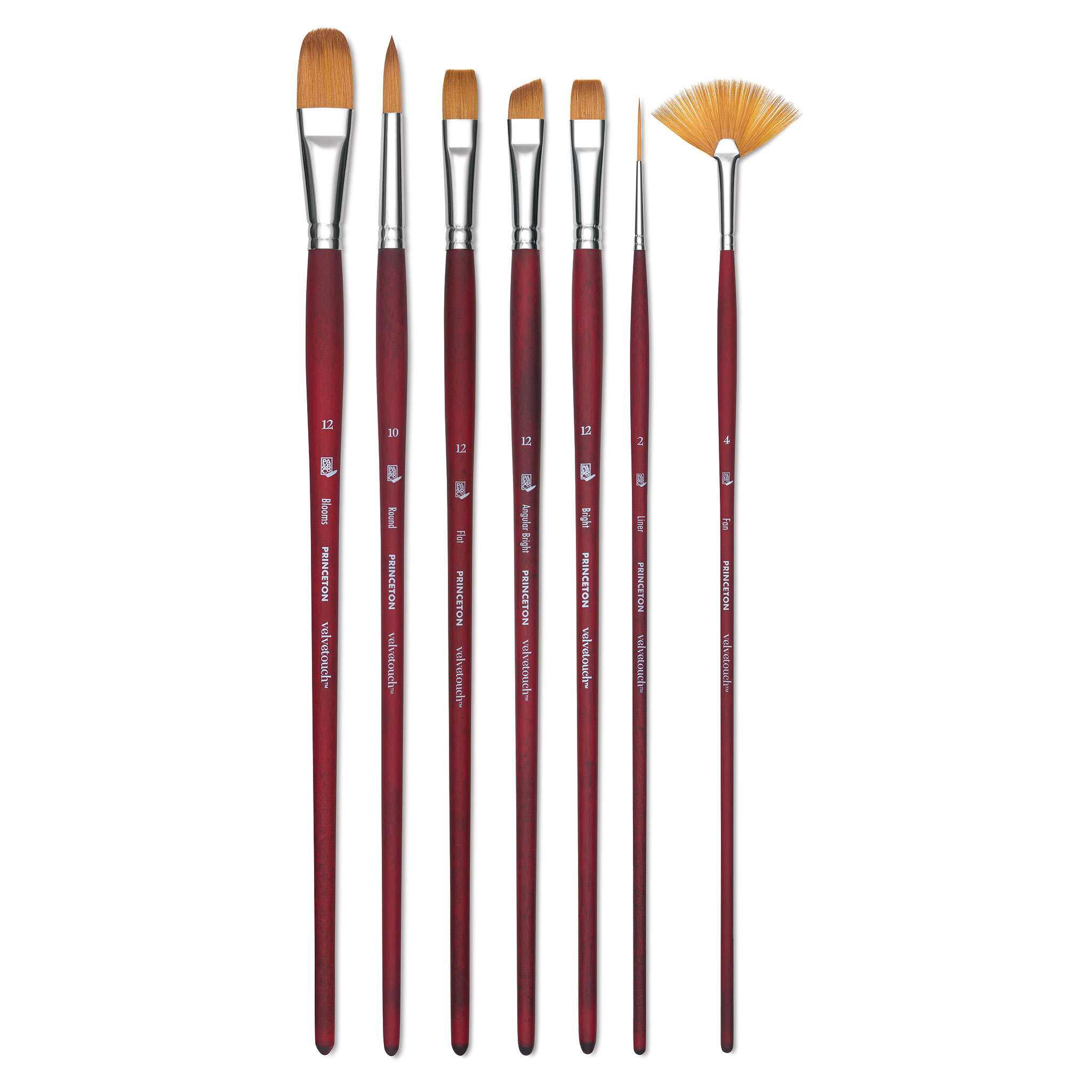 Princeton Velvetouch Series 3950 Synthetic Brushes and Set