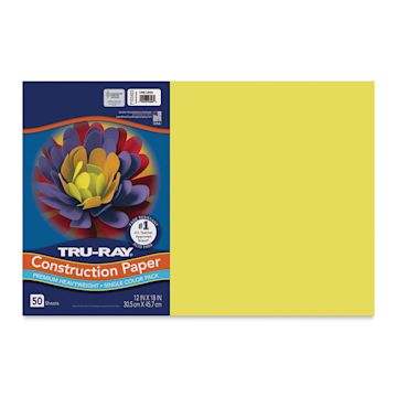 Open in modal - Pacon Tru-Ray Construction Paper - 12" x 18", Lively Lemon, 50 Sheets