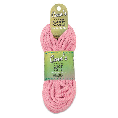 Pepperell Cotton Macramé Cord - Front view of 4mm Blush package