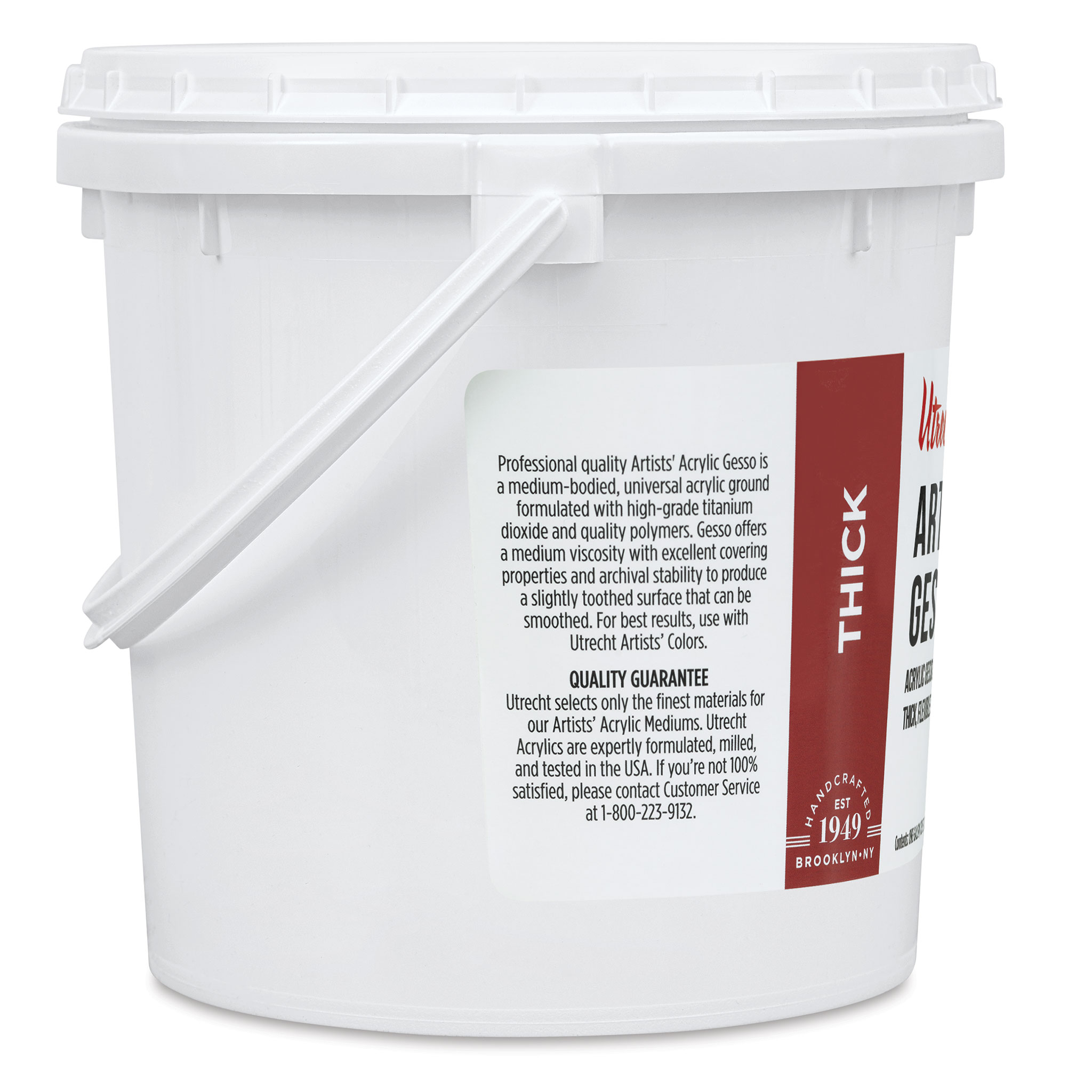 New York Central Acrylic Gesso - White Professional Grade Gesso for  Painting, Acrylic, Oil, Pastels, & More! - GAllon Tub